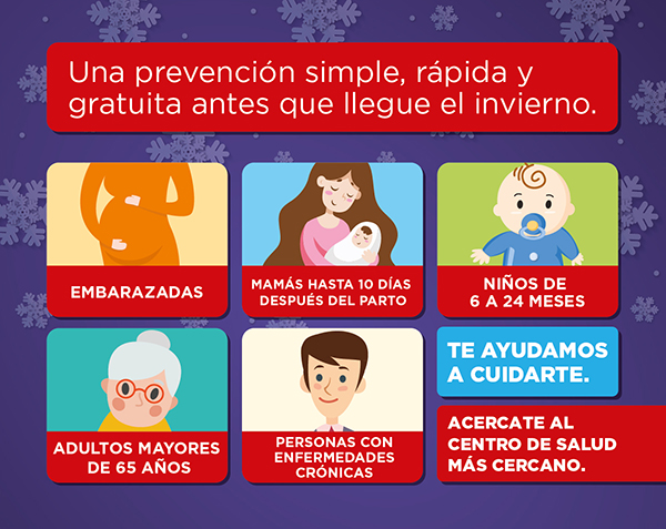Campaña vacunate contra la gripe