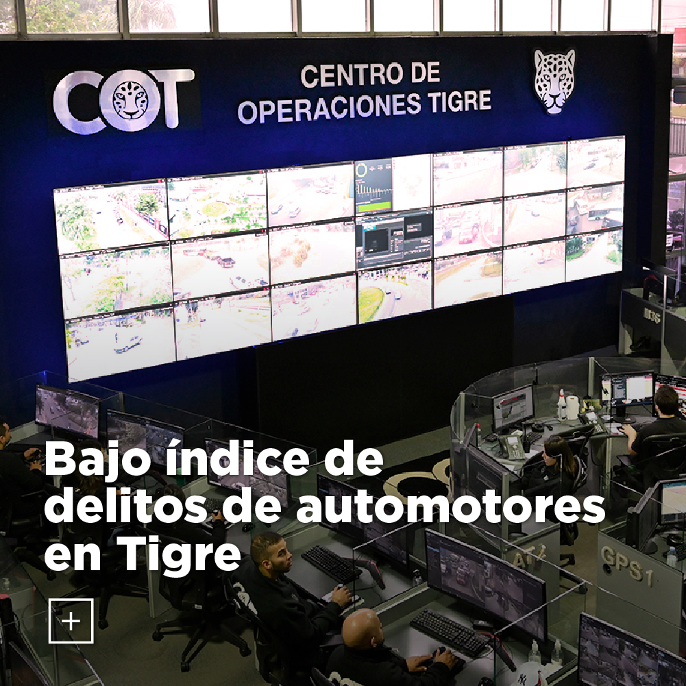 Bajo índice de delitos automotores