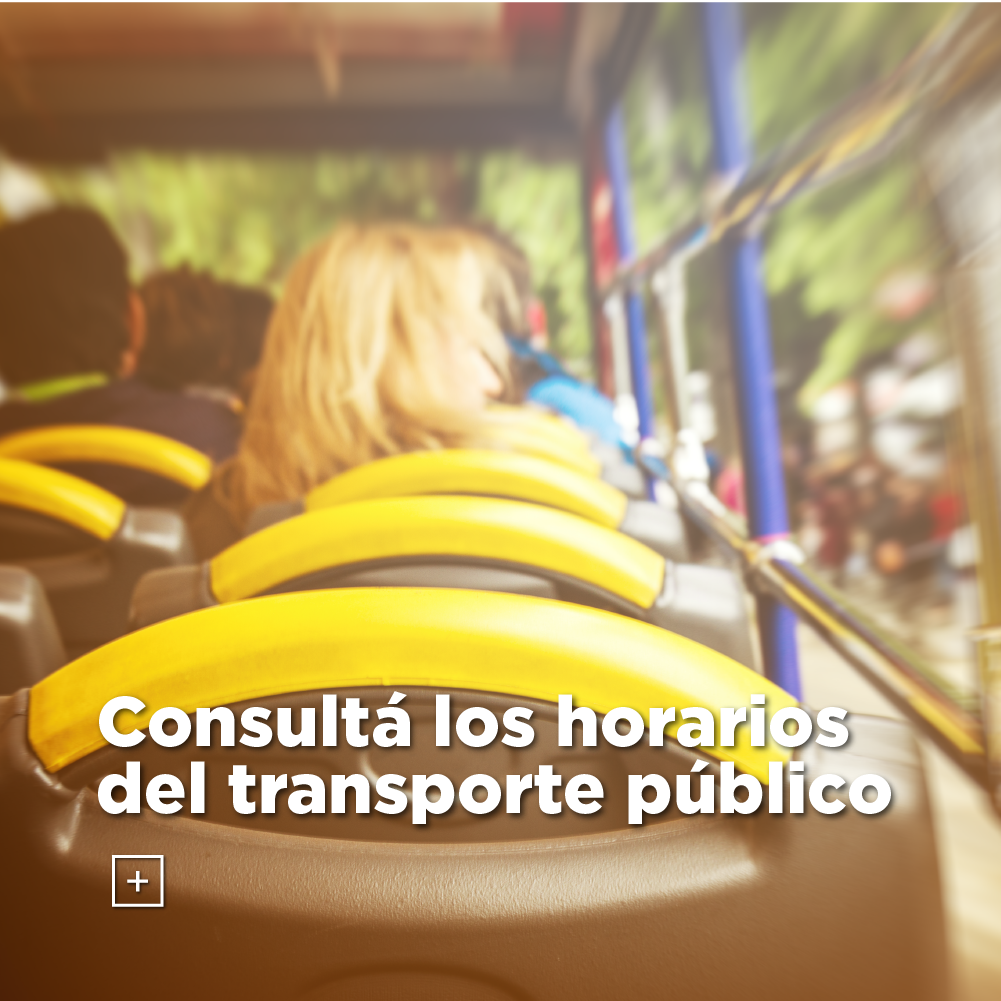 Horarios de transporte público