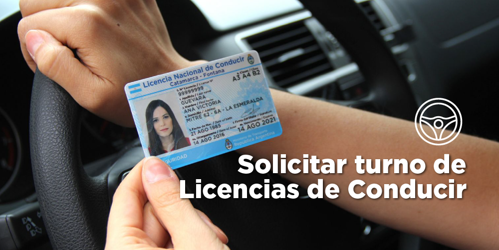 Solicitar turno de licencias de conducir